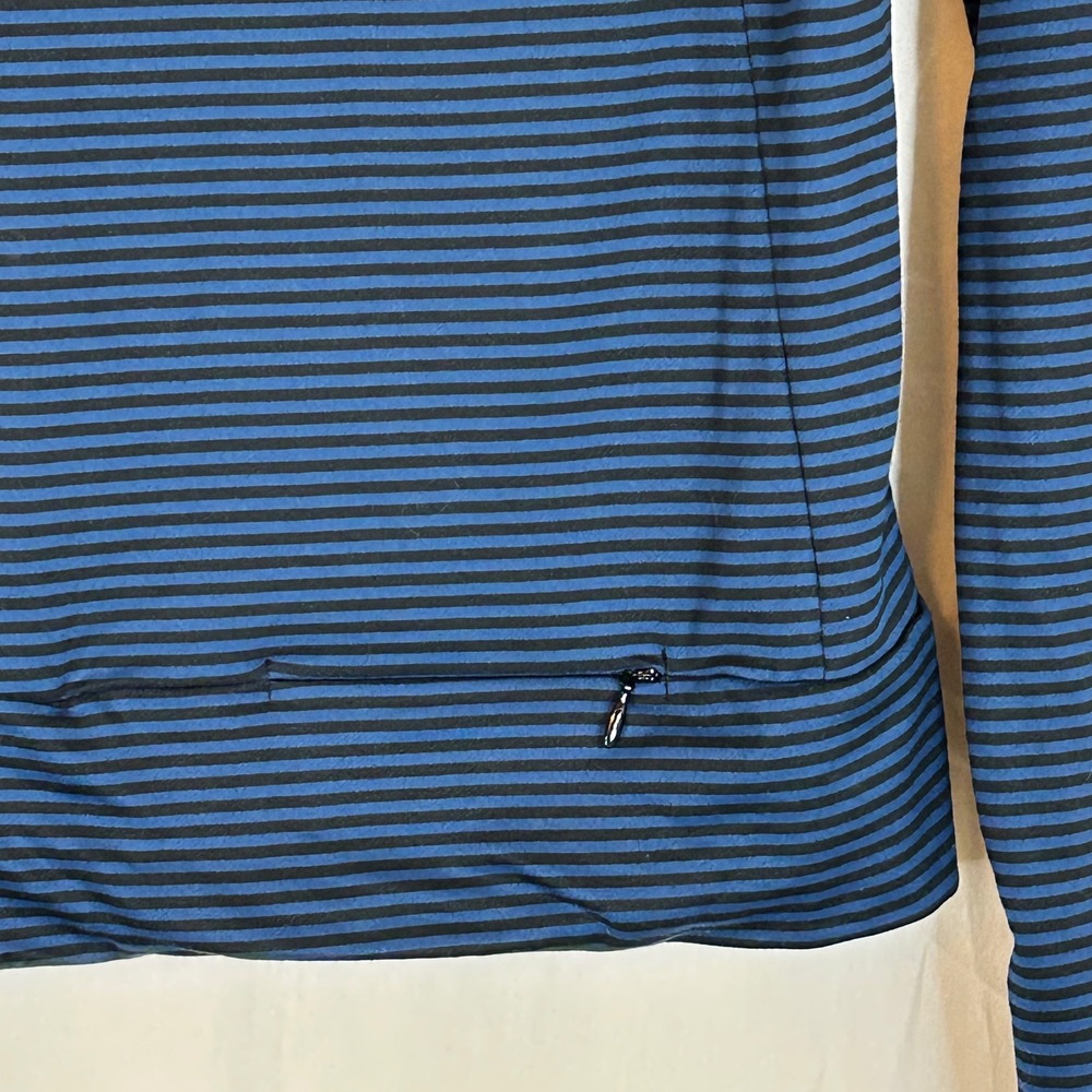 Lole Women's Striped Cowl Neck Thumb Hole Pullover Hoodie Athleisure Top - Picture 10 of 14